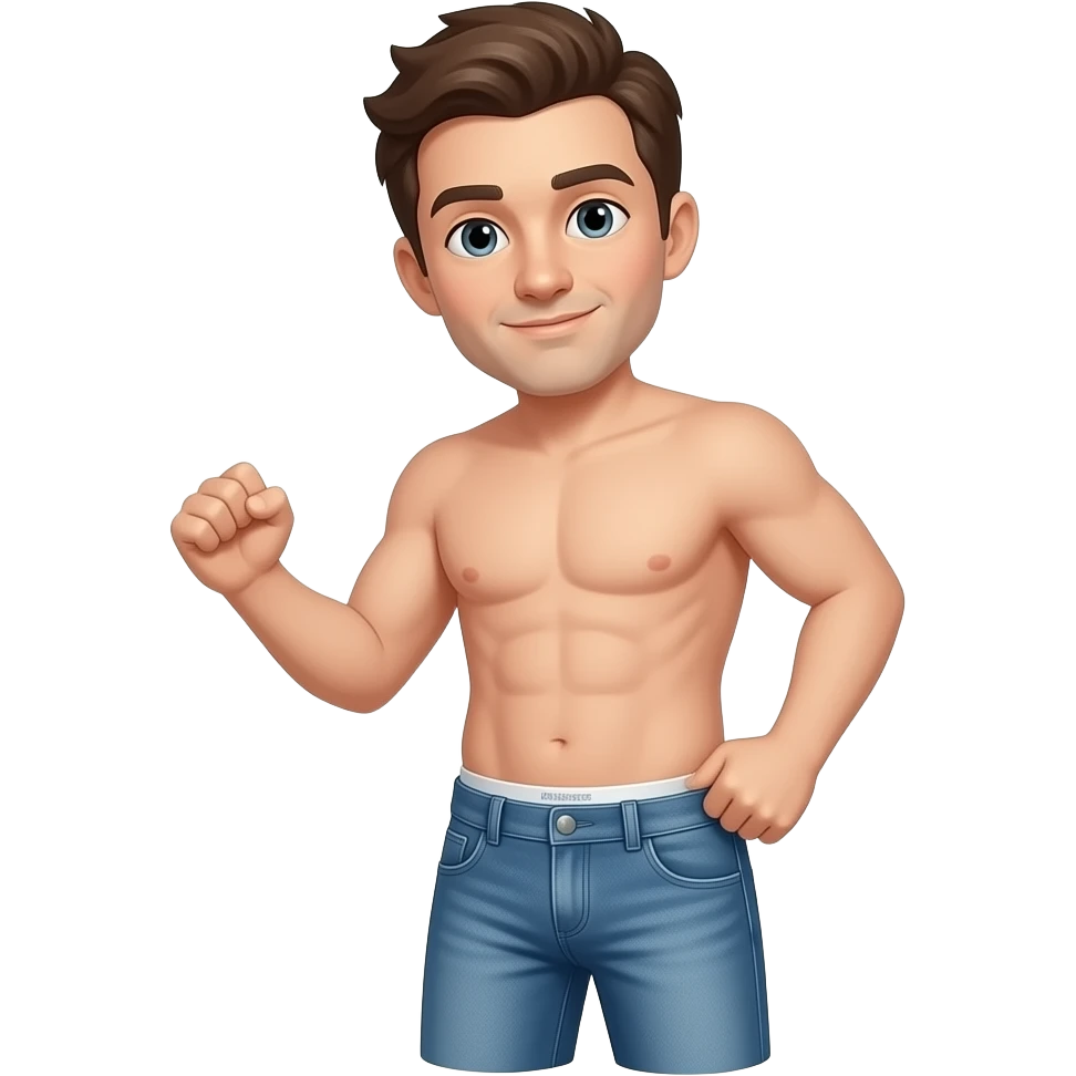 person without underwear and pants masturbating emoji