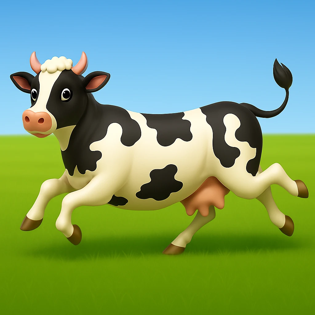 Remove clouds from the background, keep only the green grass field and clear sky emoji