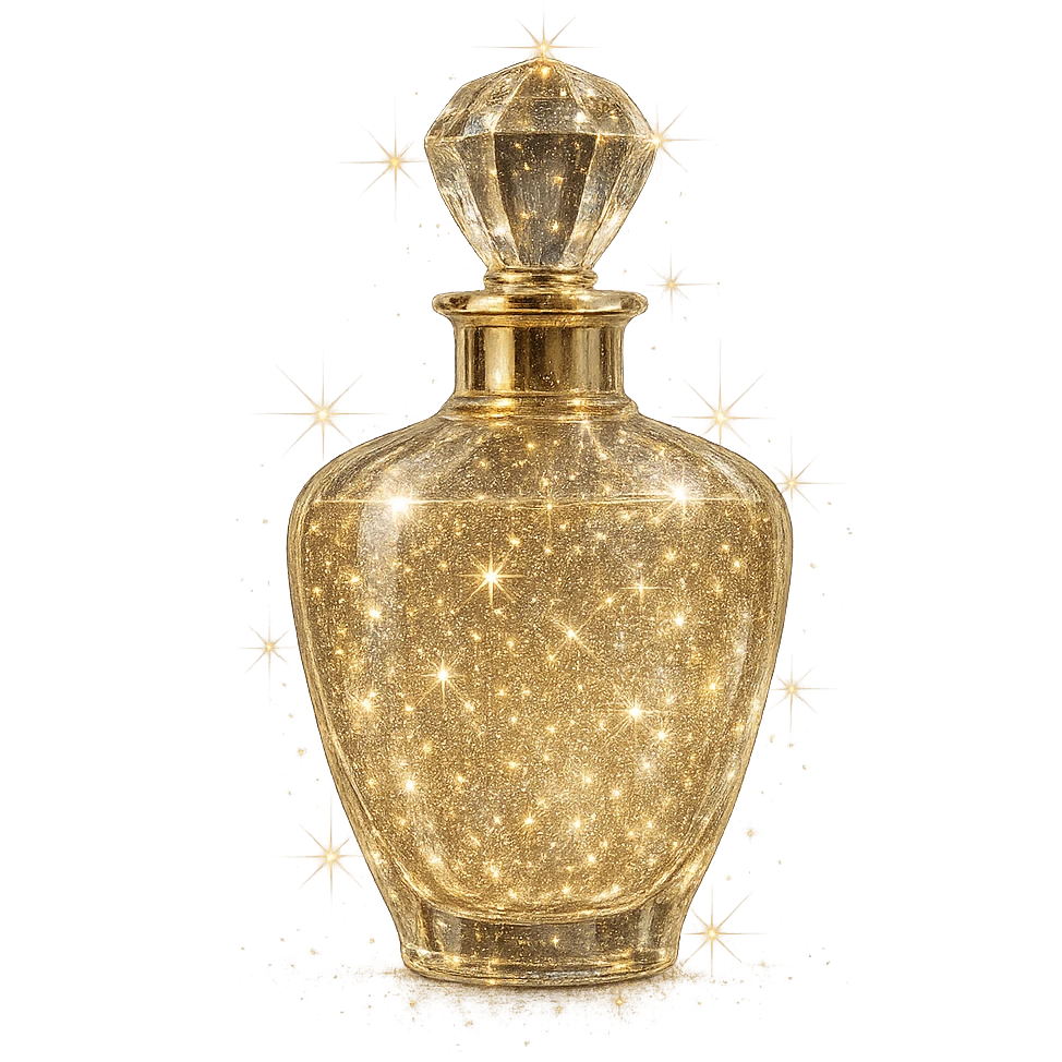 sparkly perfume bottle emoji