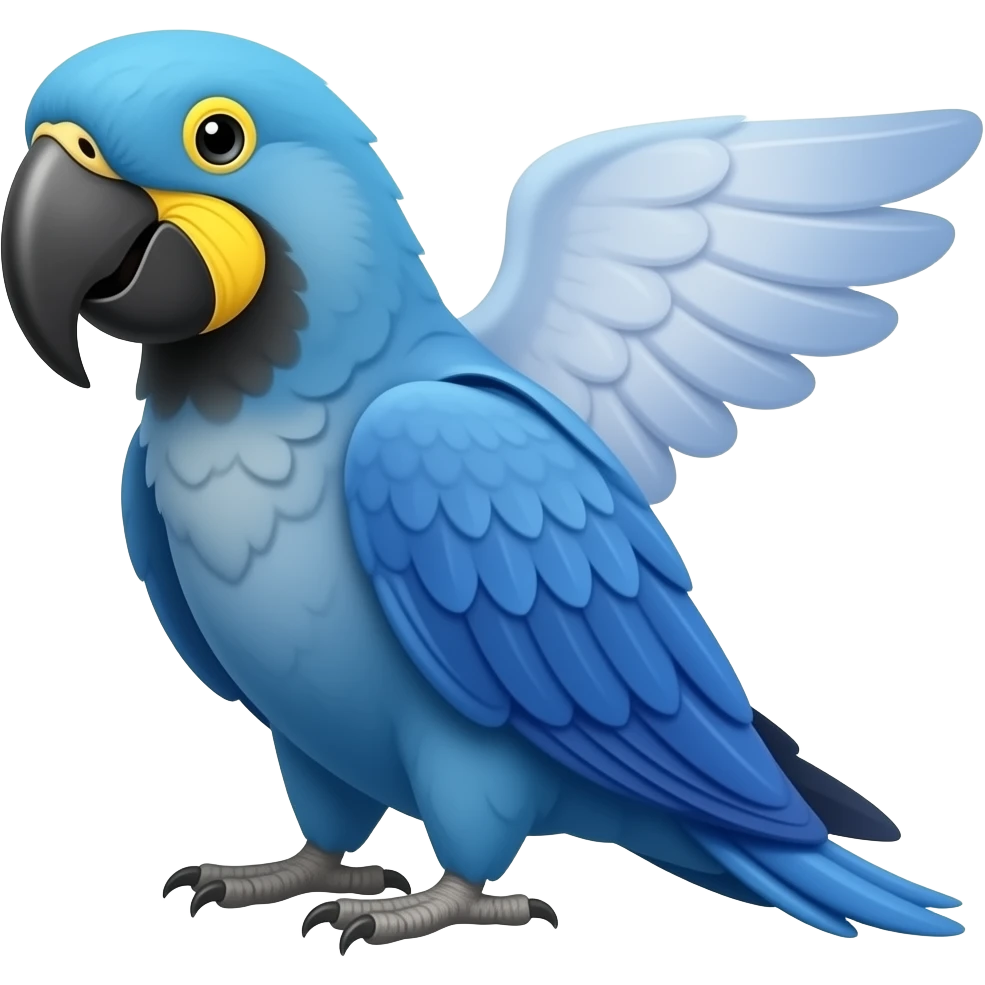 Blue macaw emoji