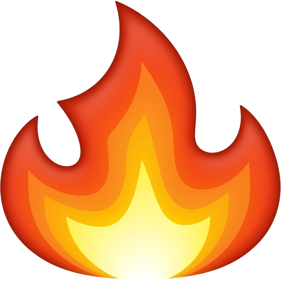 Flame blast emoji