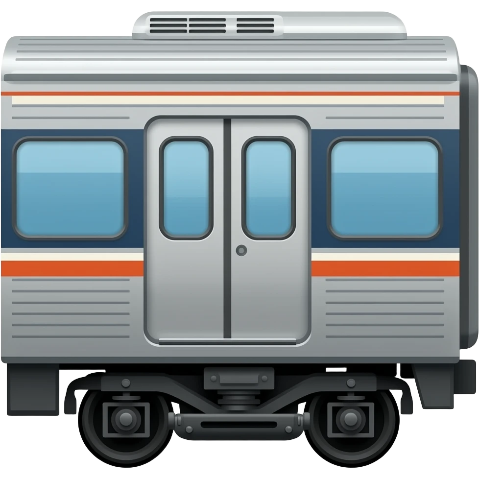 Emoji passenger train side view emoji