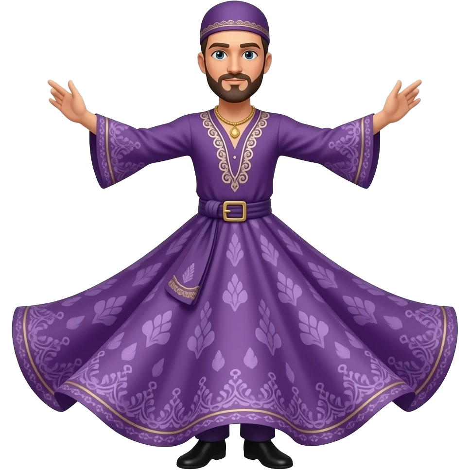 Mor renkli sema emoji