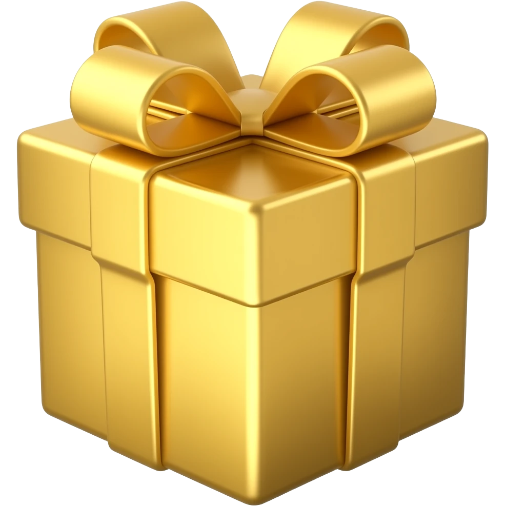 golden gift emoji