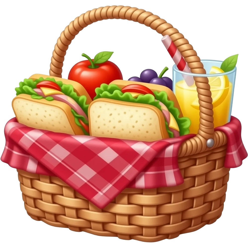 Pink Picnic basket emoji
