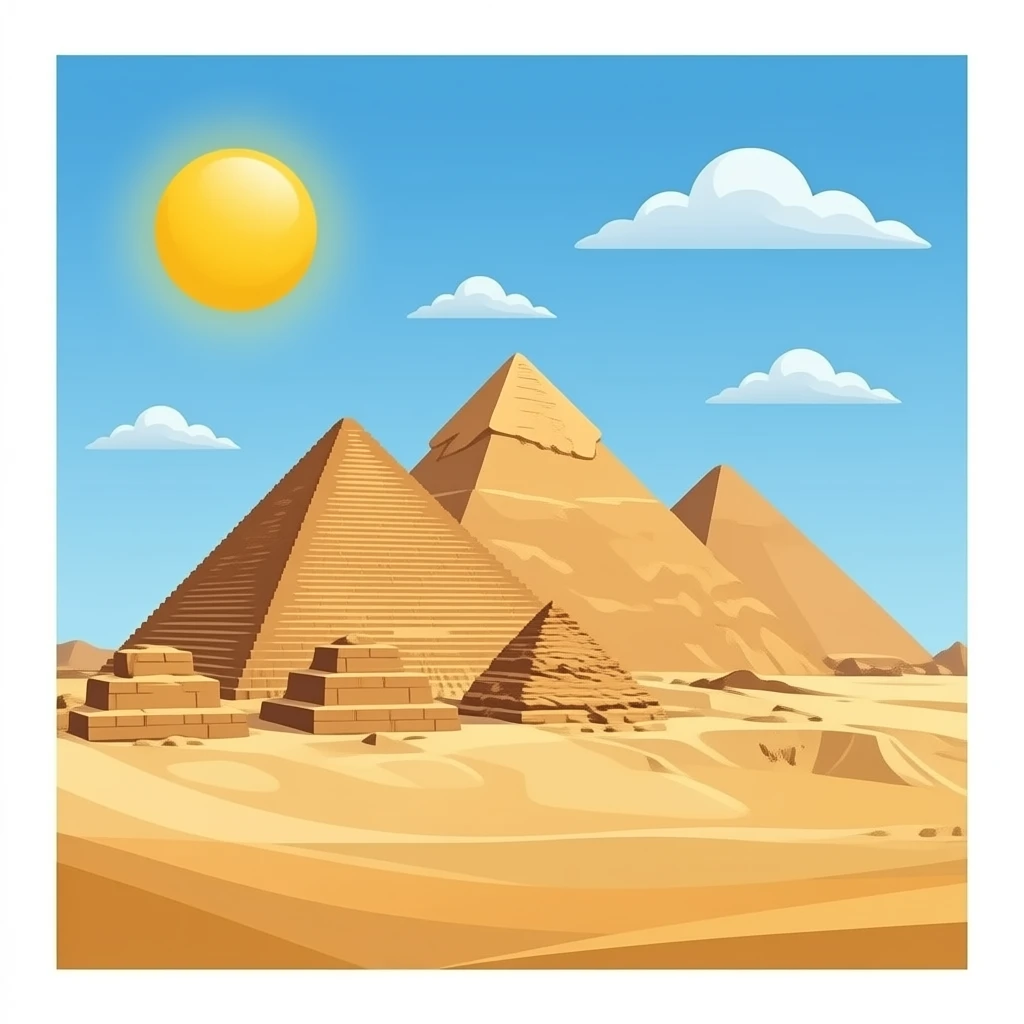 CREA UN EMOJI DE LAS PIRAMIDES DE EGIPTO EN PNG emoji