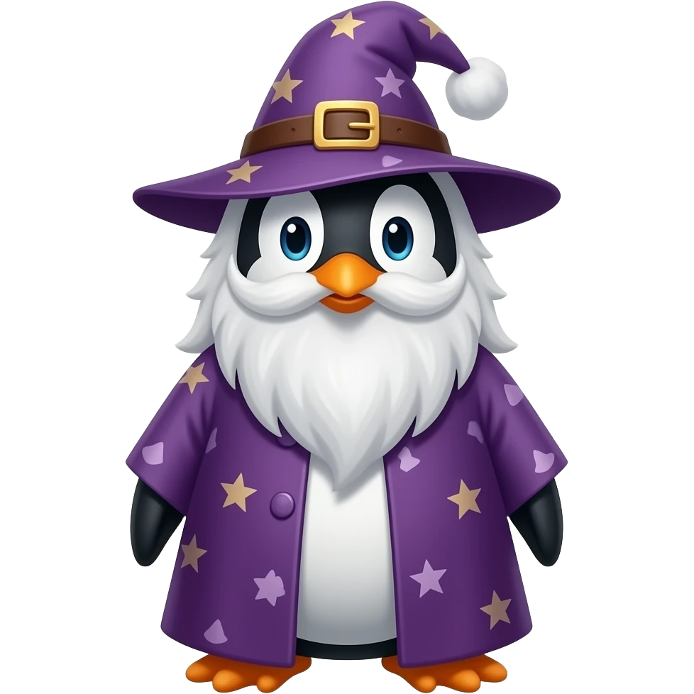 Penguin Wizard emoji
