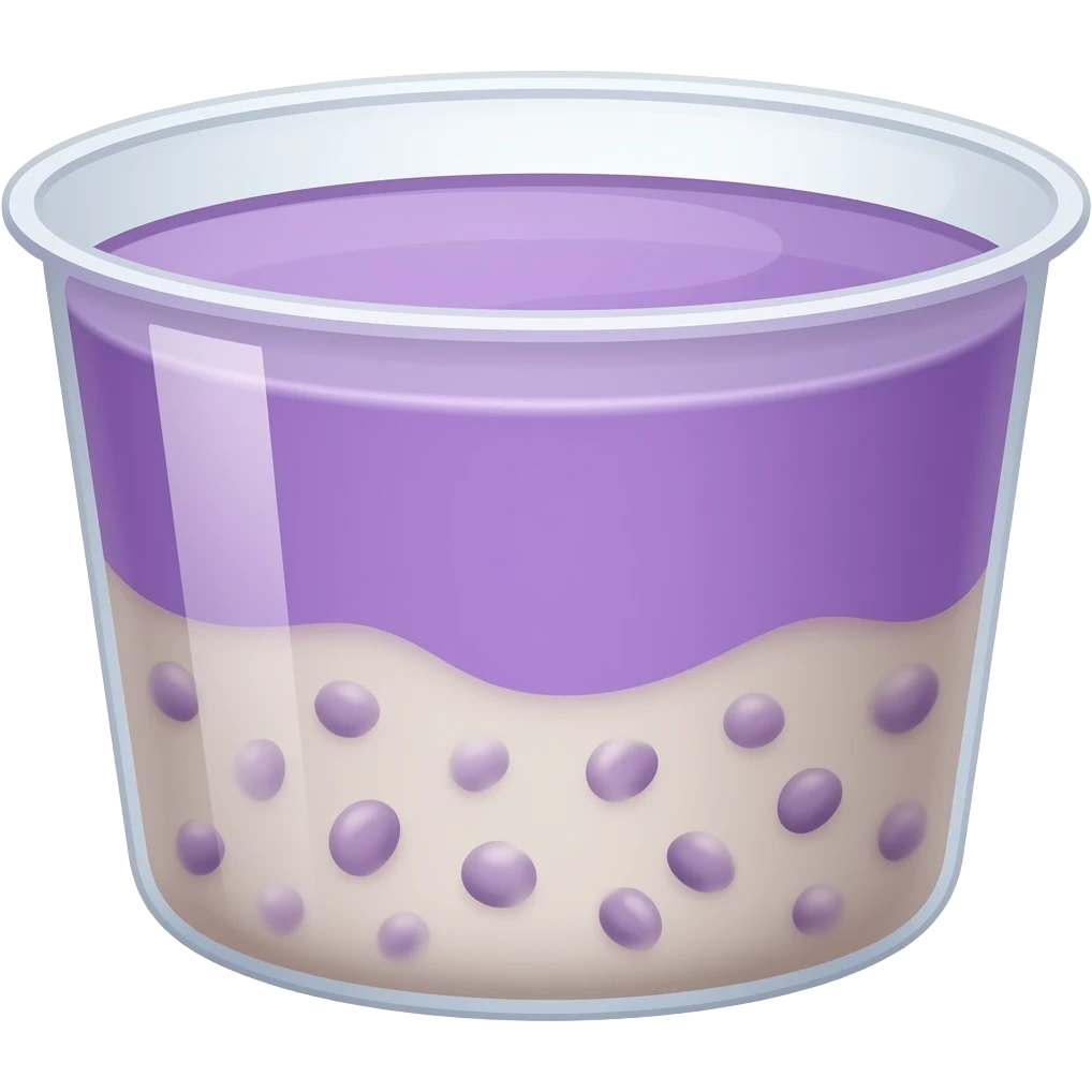 Ube sago cup emoji
