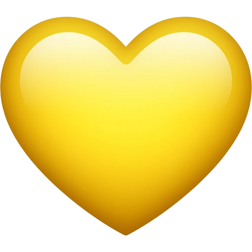 Emiji de un corazón amarillo 💛 emoji