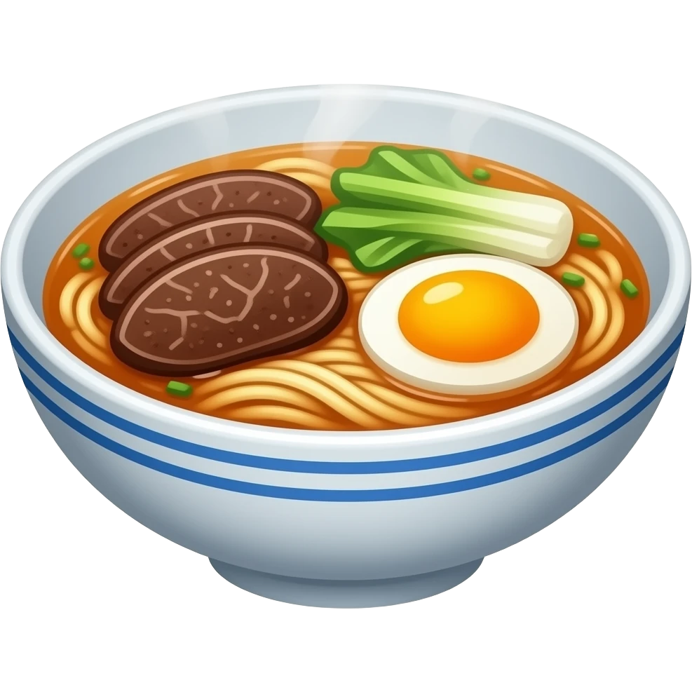Some delicious ramen emoji