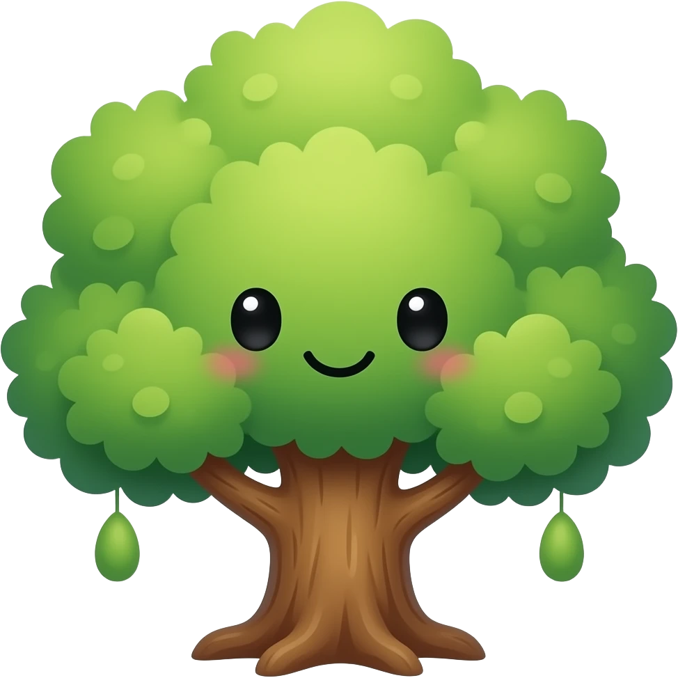 Kawaii el arbol de ayale emoji