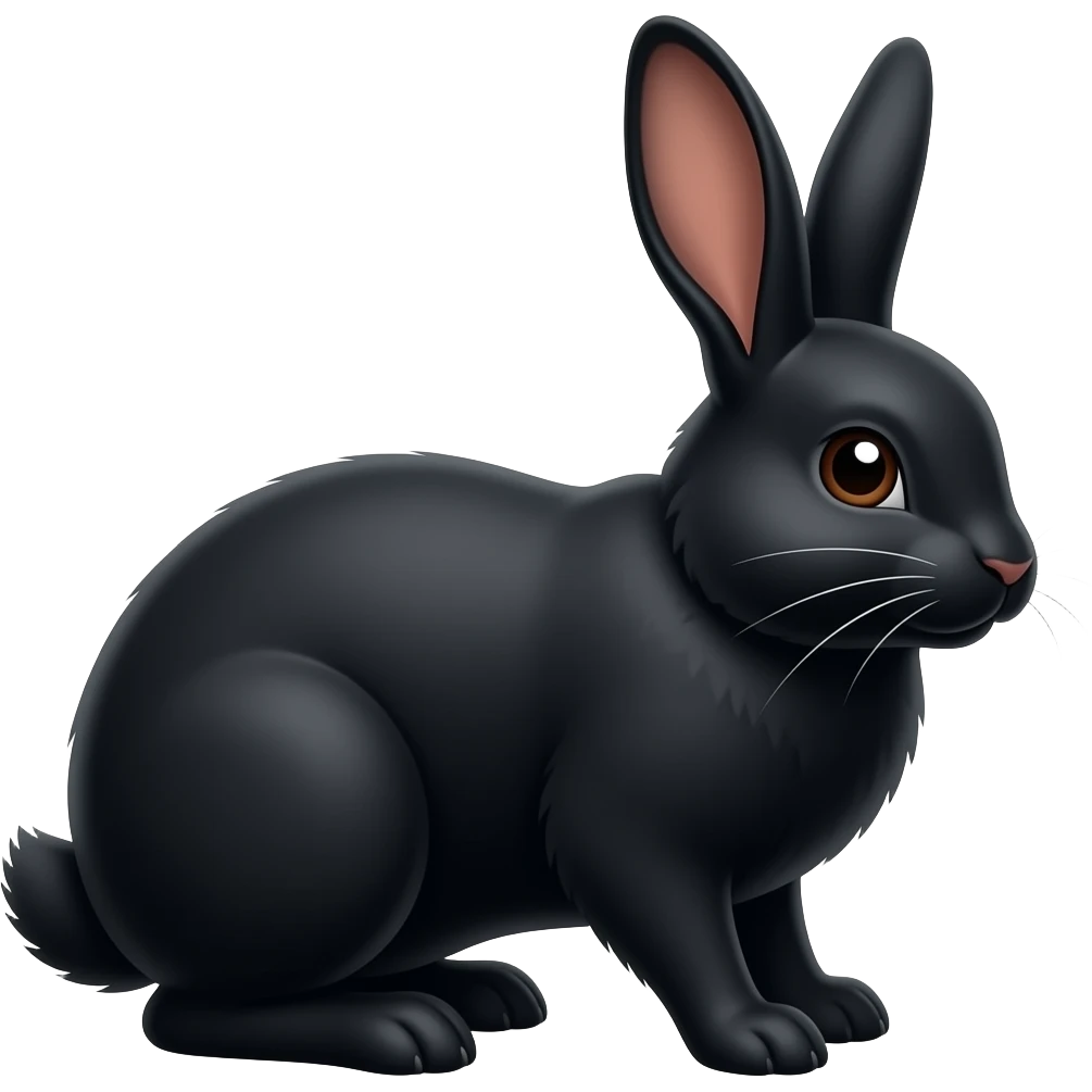black rabbit 🐰 emoji