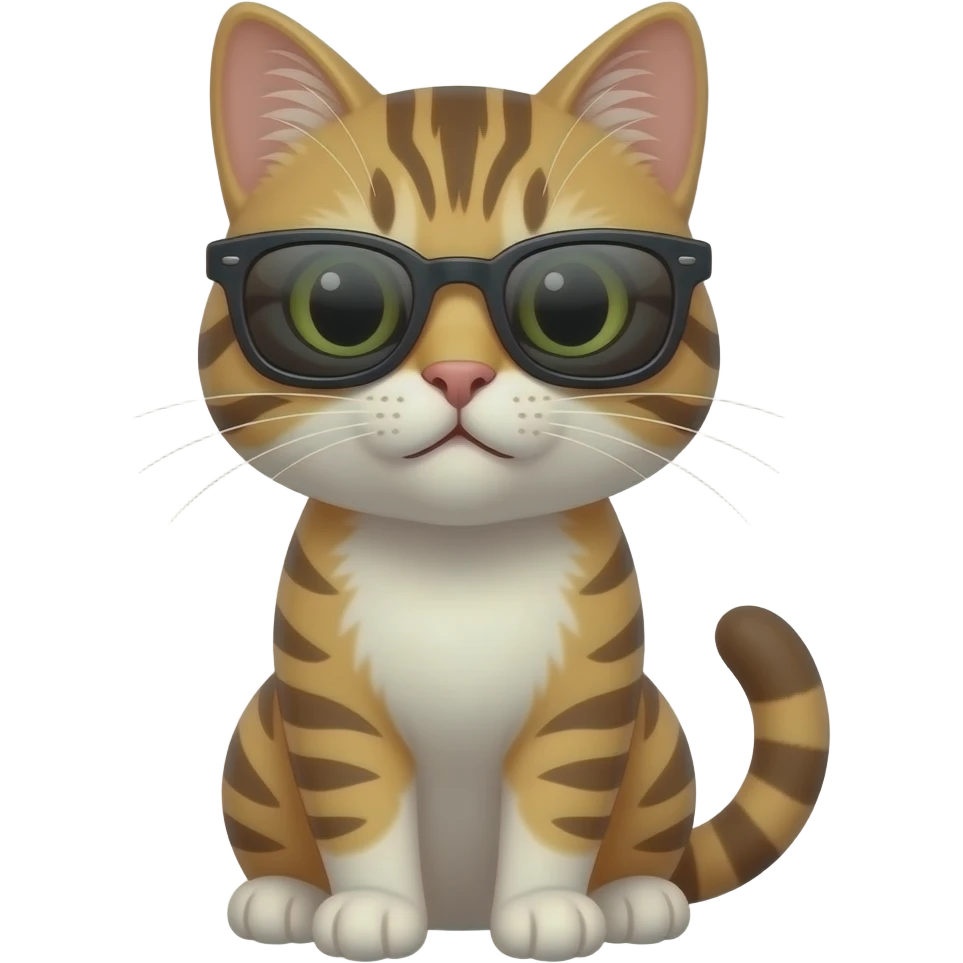 Cat wearing sunglasses emoji