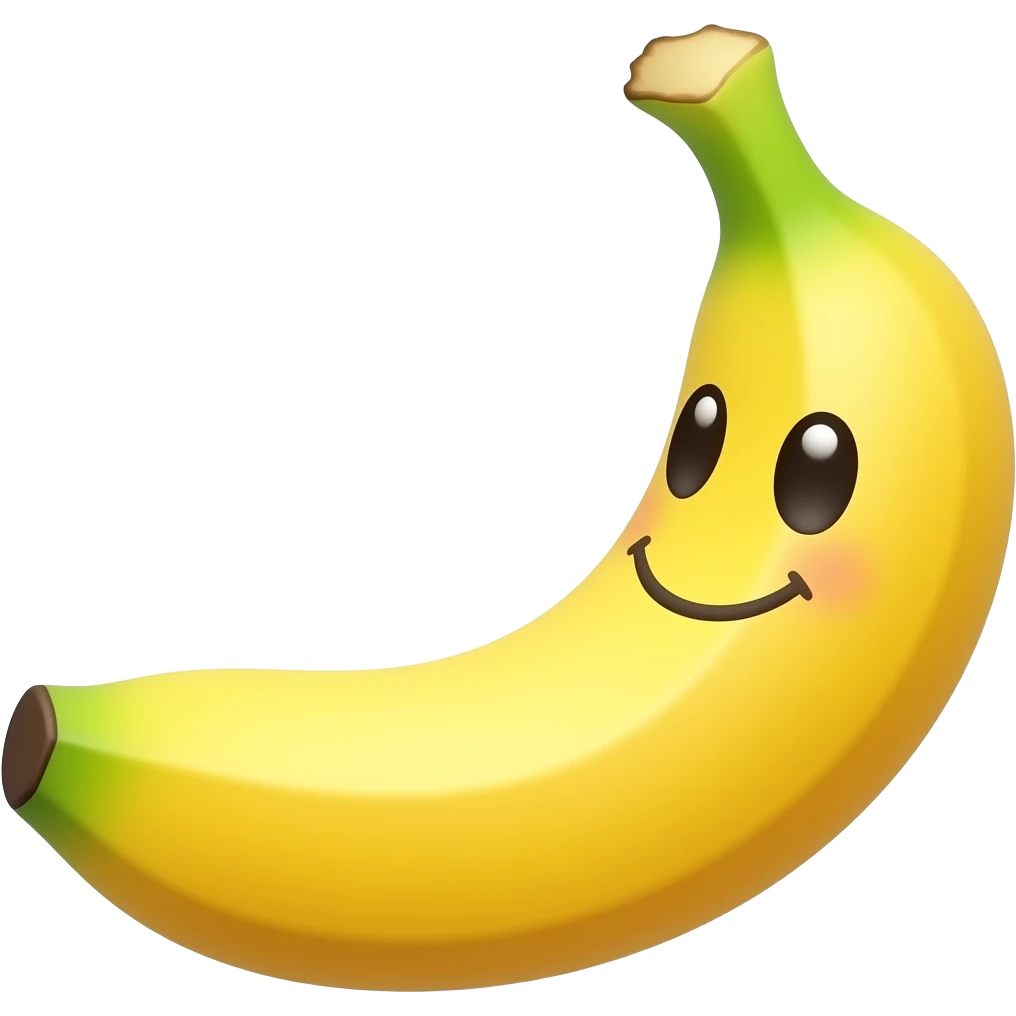 happy banana emoji