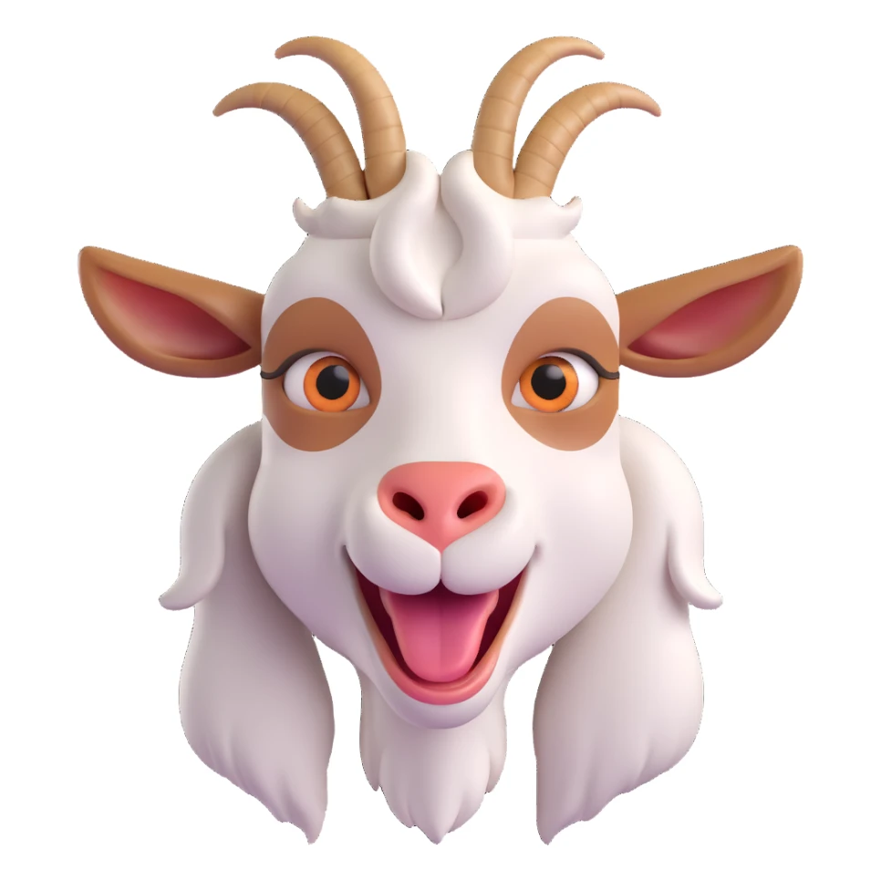 extremely stupid derp goat sticker