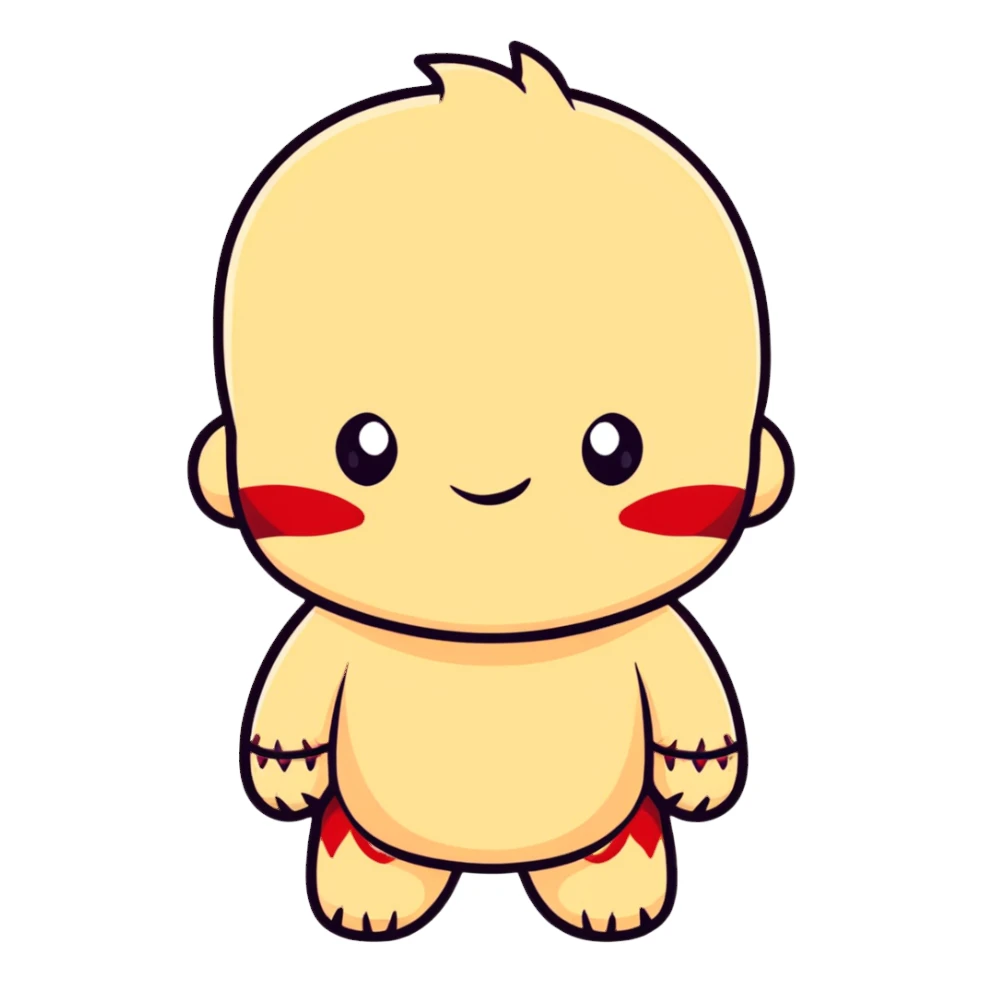 healed scar with stitches sticker