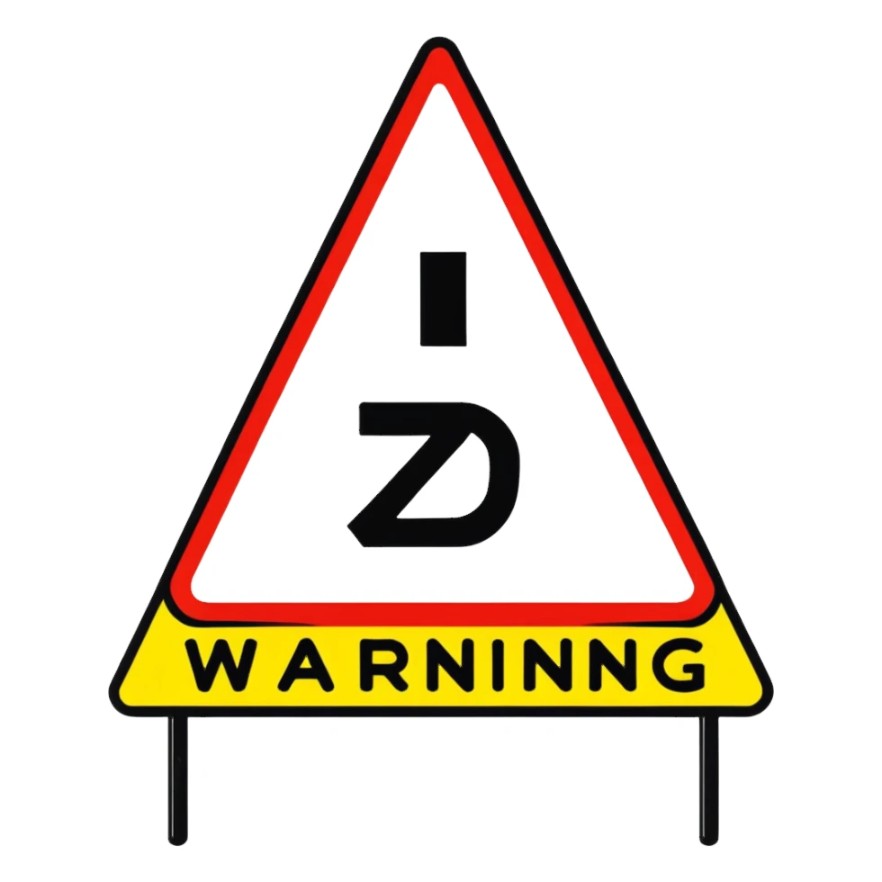warning sign alert sticker