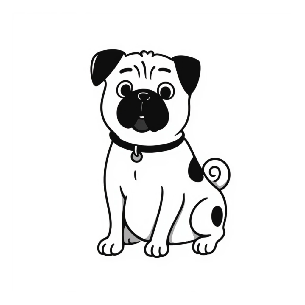 Pug sticker