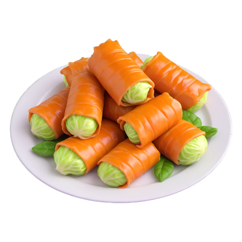 sarma cabbage rolls on a plate sticker