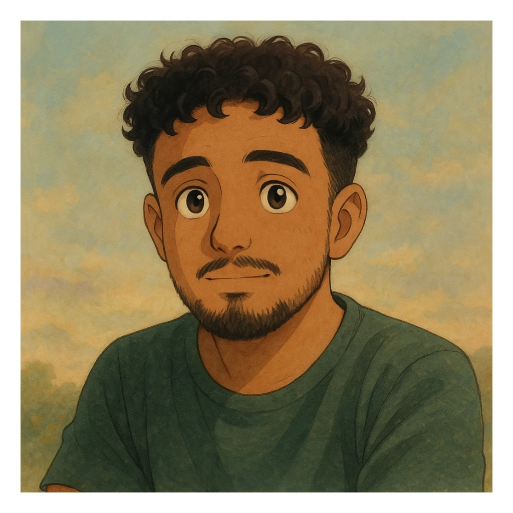 Make it ghibli style sticker