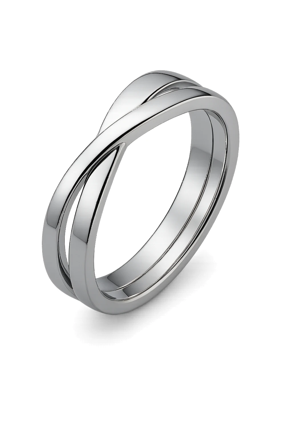 wedding ring, intertwined bands, romantic, modern style sticker