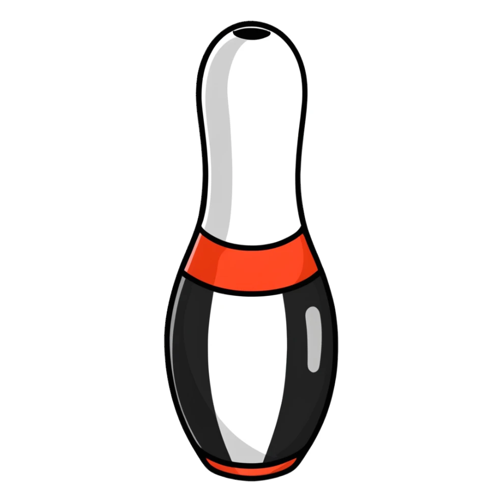 bowling pin sticker