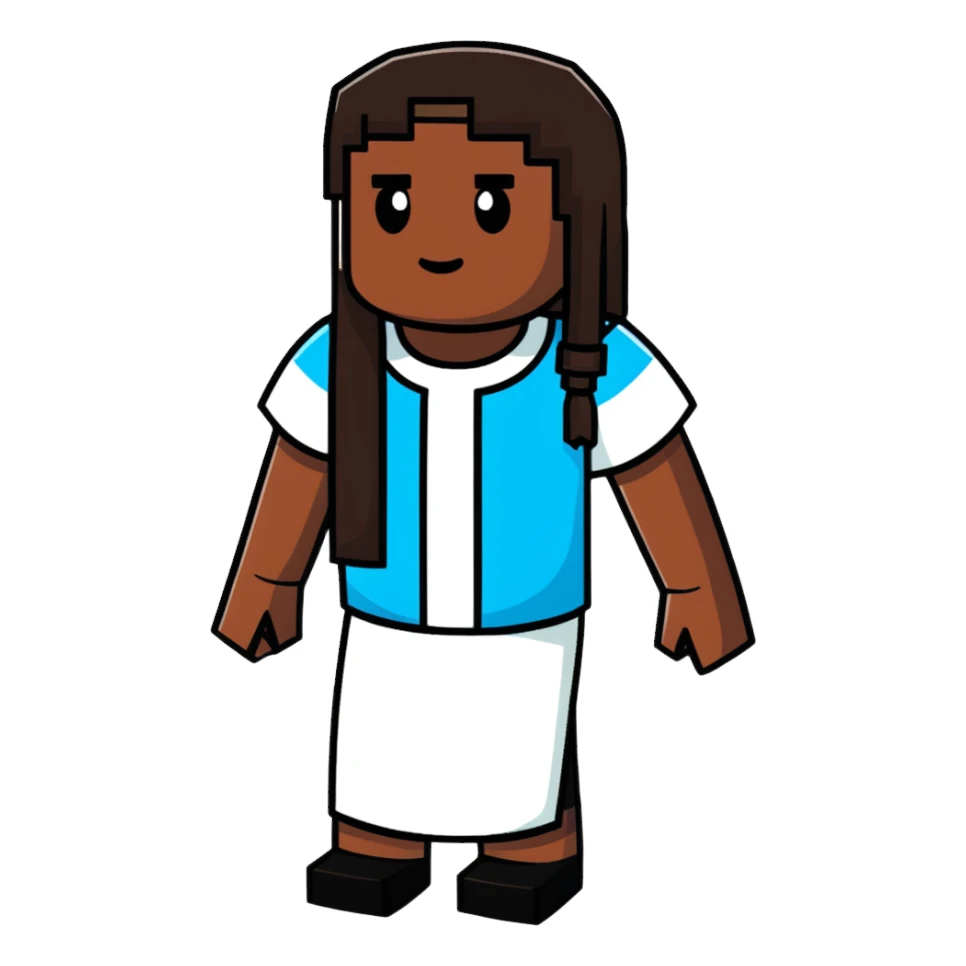 Danielle Brooks as a Minecraft character sticker