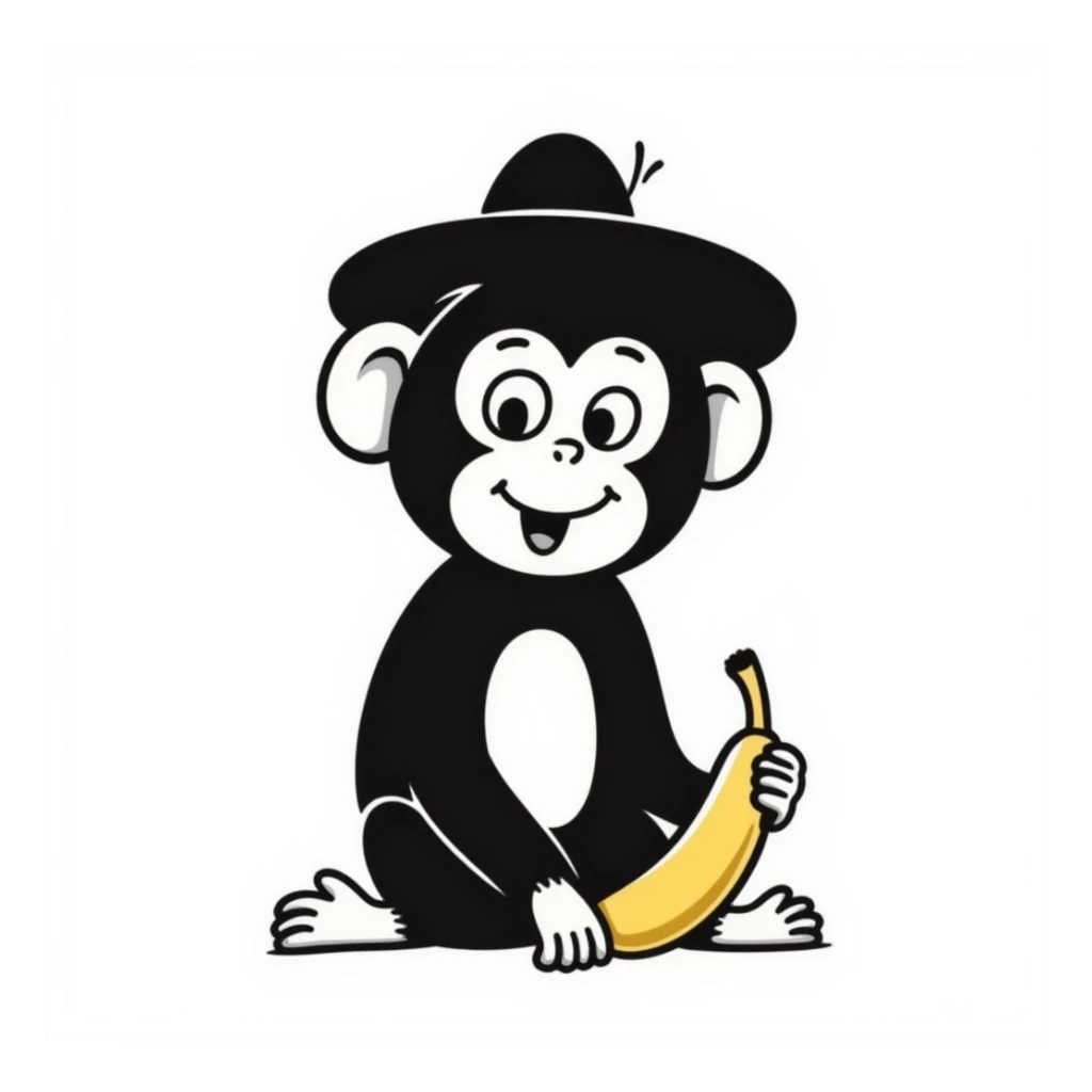 Monkey sticker