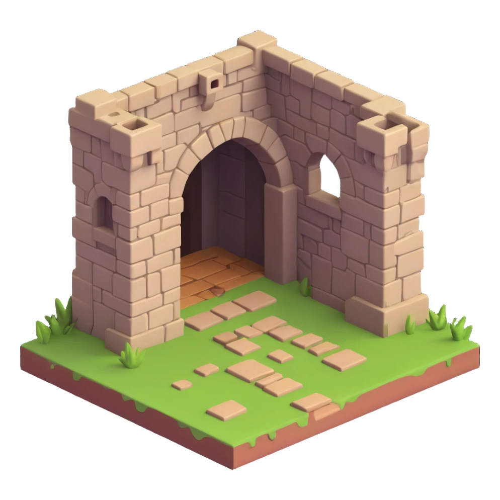 dungeon with a different monster sticker