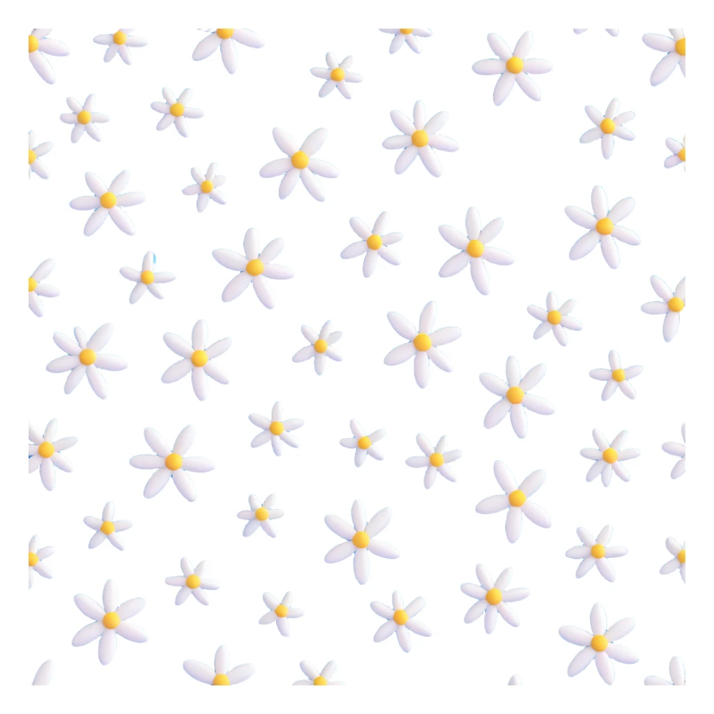 blue and white floral pattern sticker