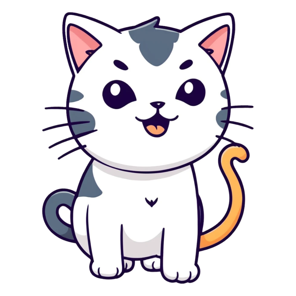 Cat that pop sticker