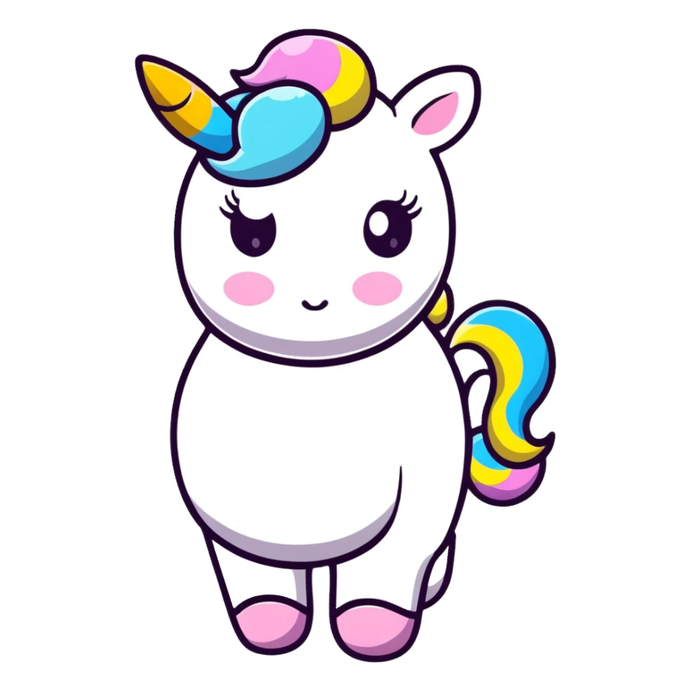 unicorn quality mark badge sticker