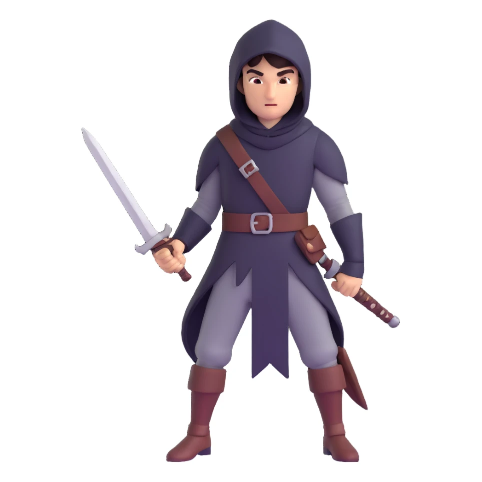 rogue thief with daggers sticker