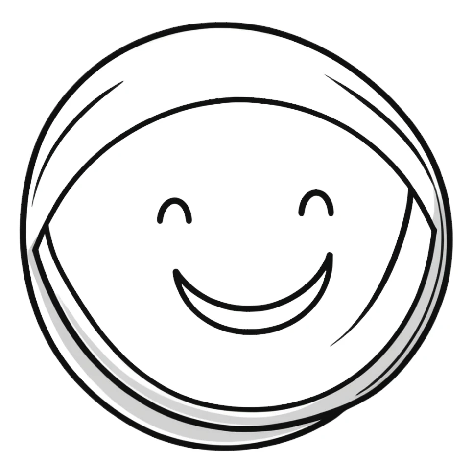 big smile sticker