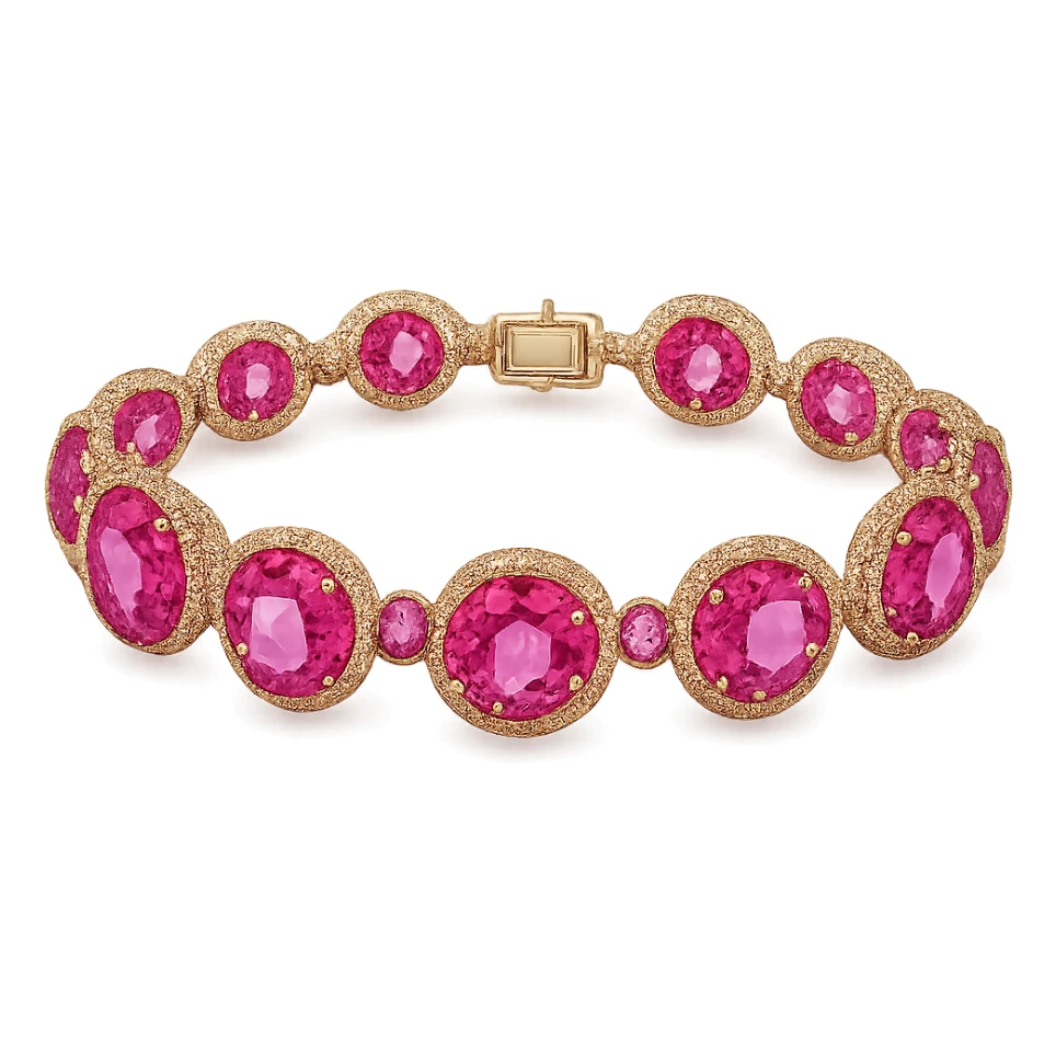 pink gemstone bracelet sticker