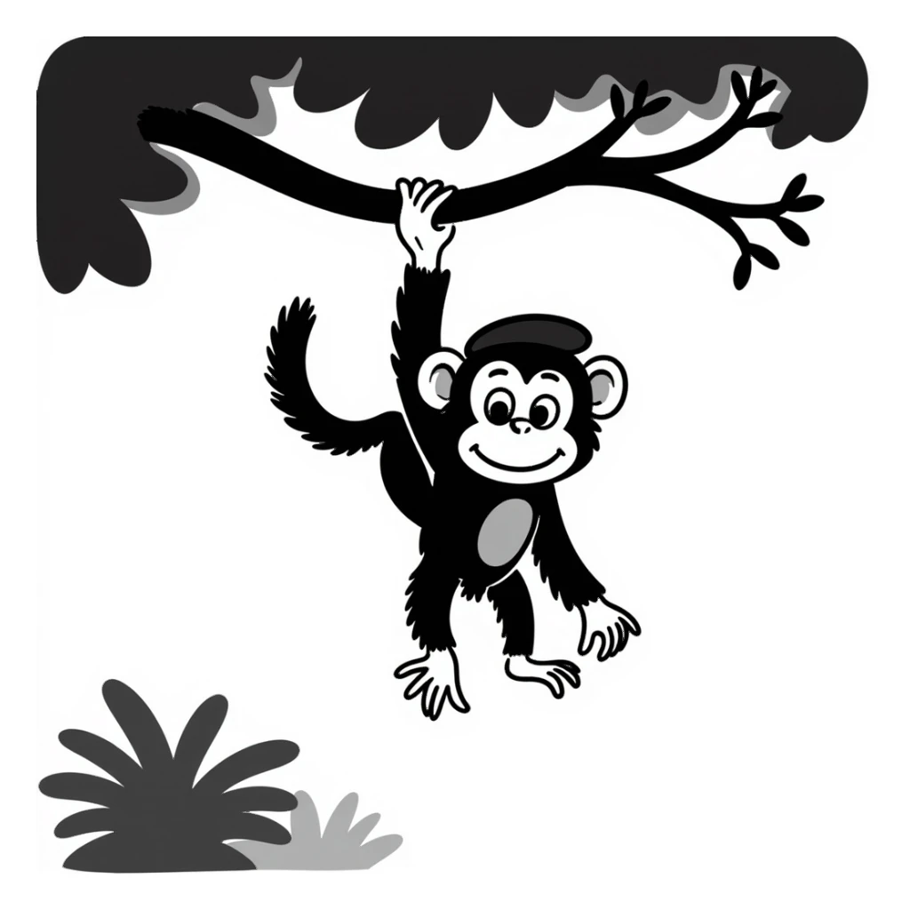 Monkey sticker