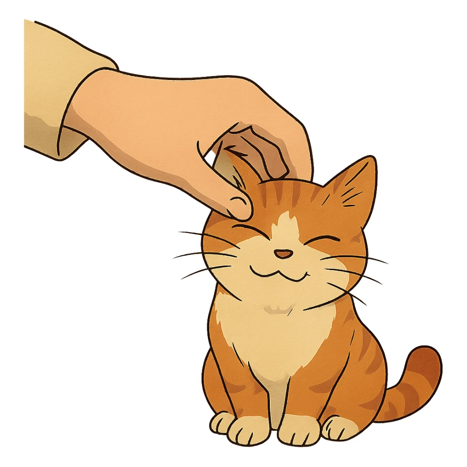 hand scratching sticker