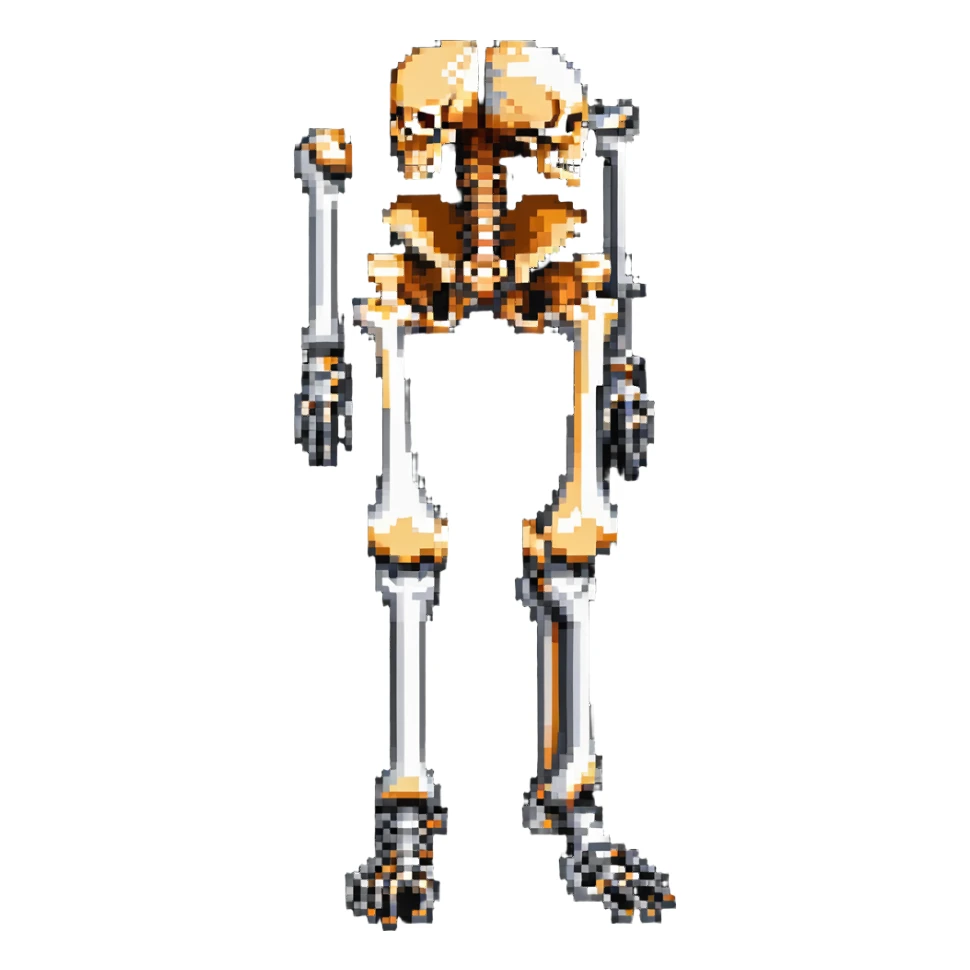 knee bones anatomy, skeletal joint sticker