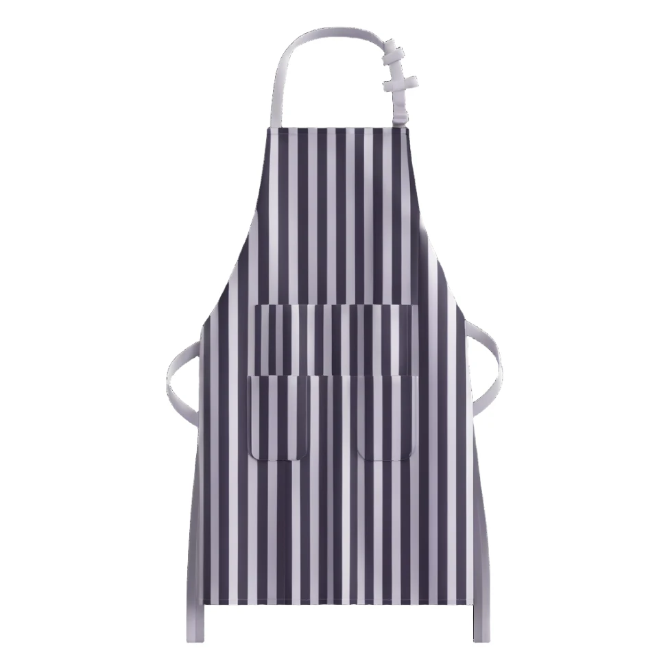 black apron with white vertical stripes (dense) sticker