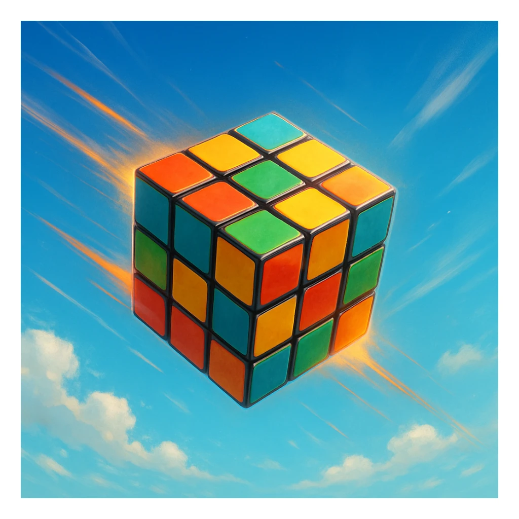 Un ruski cube qui vole  sticker