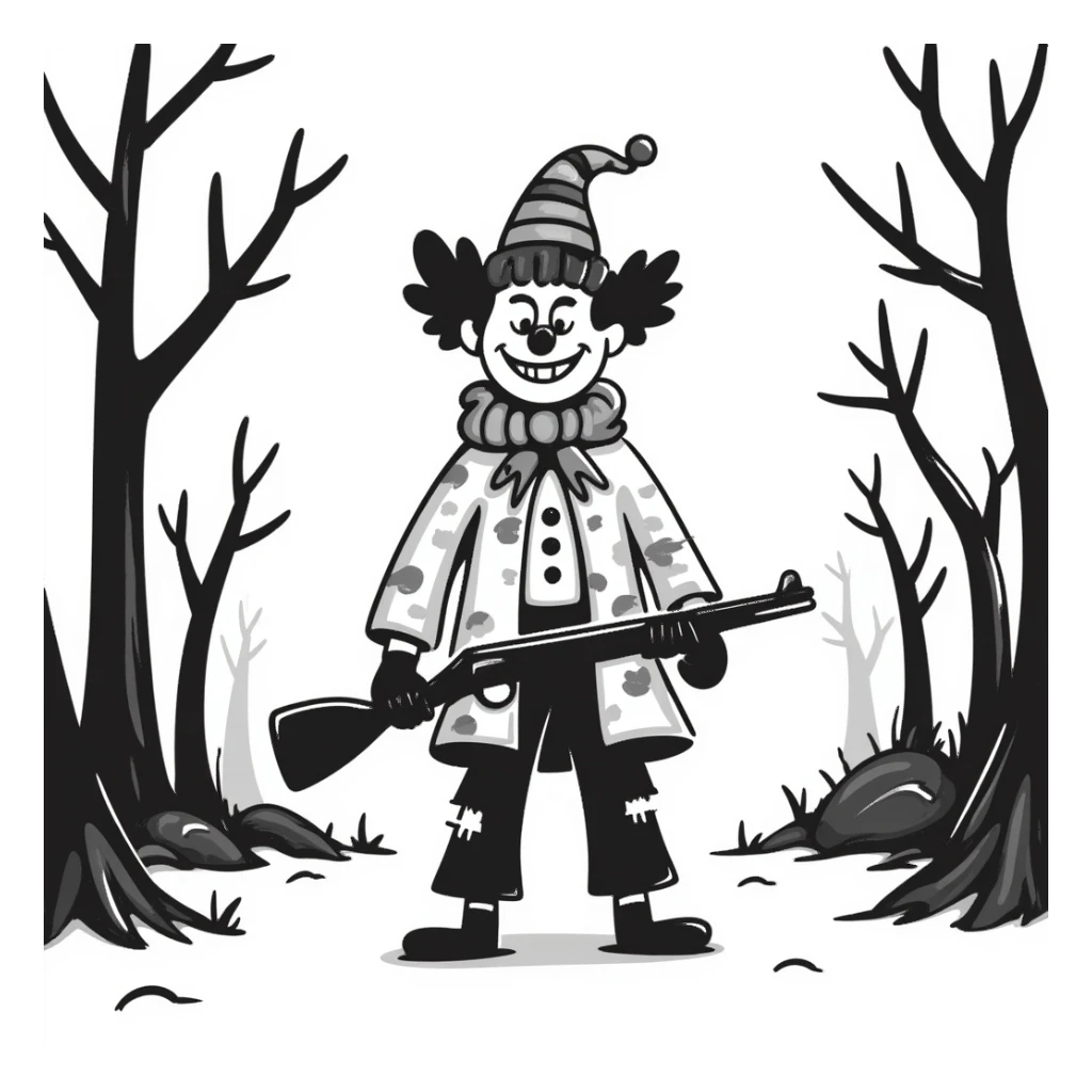 Hunt Showdown clown sticker