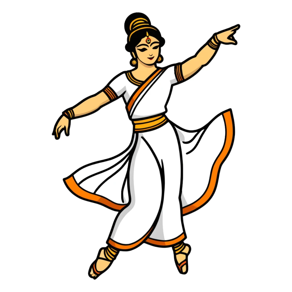 Khatak classical dance  sticker