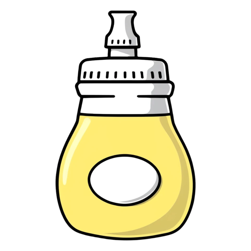 cute mayonnaise bottle sticker