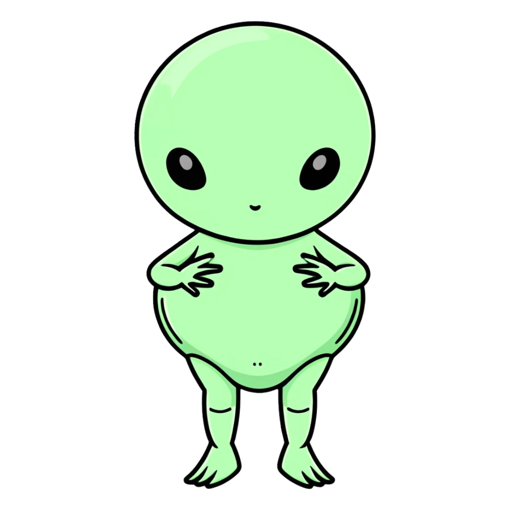 Alien pregnant  sticker