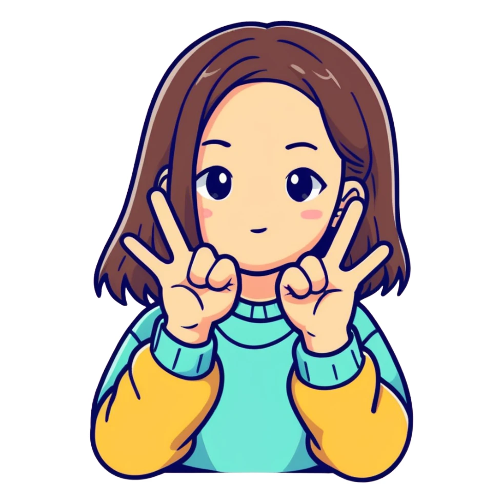 girl with snap fingers sticker