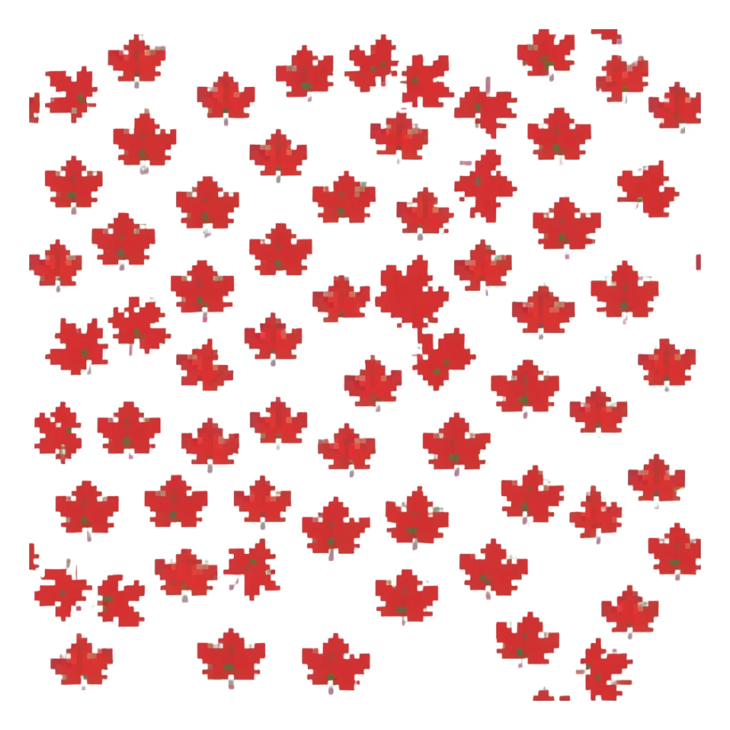 red maple leaf sticker