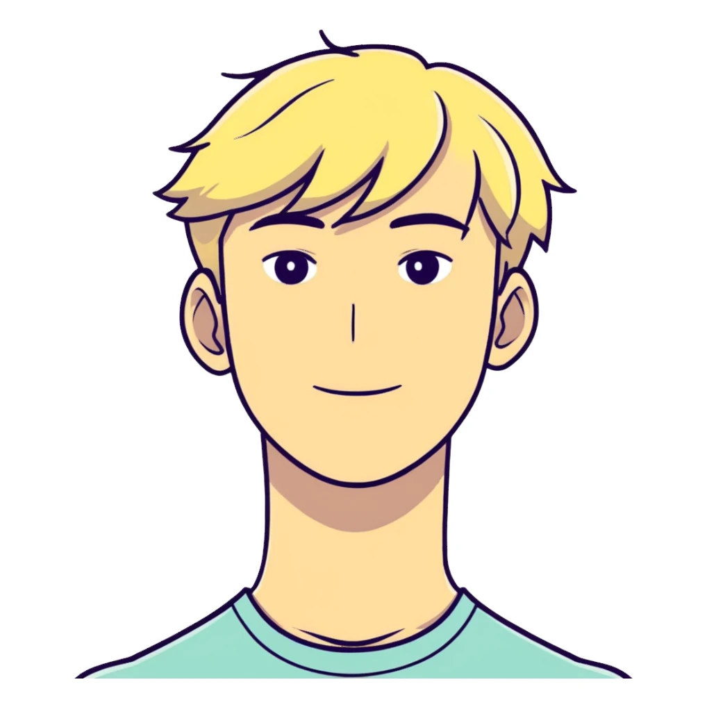 À Young blond man called « Le G » sticker