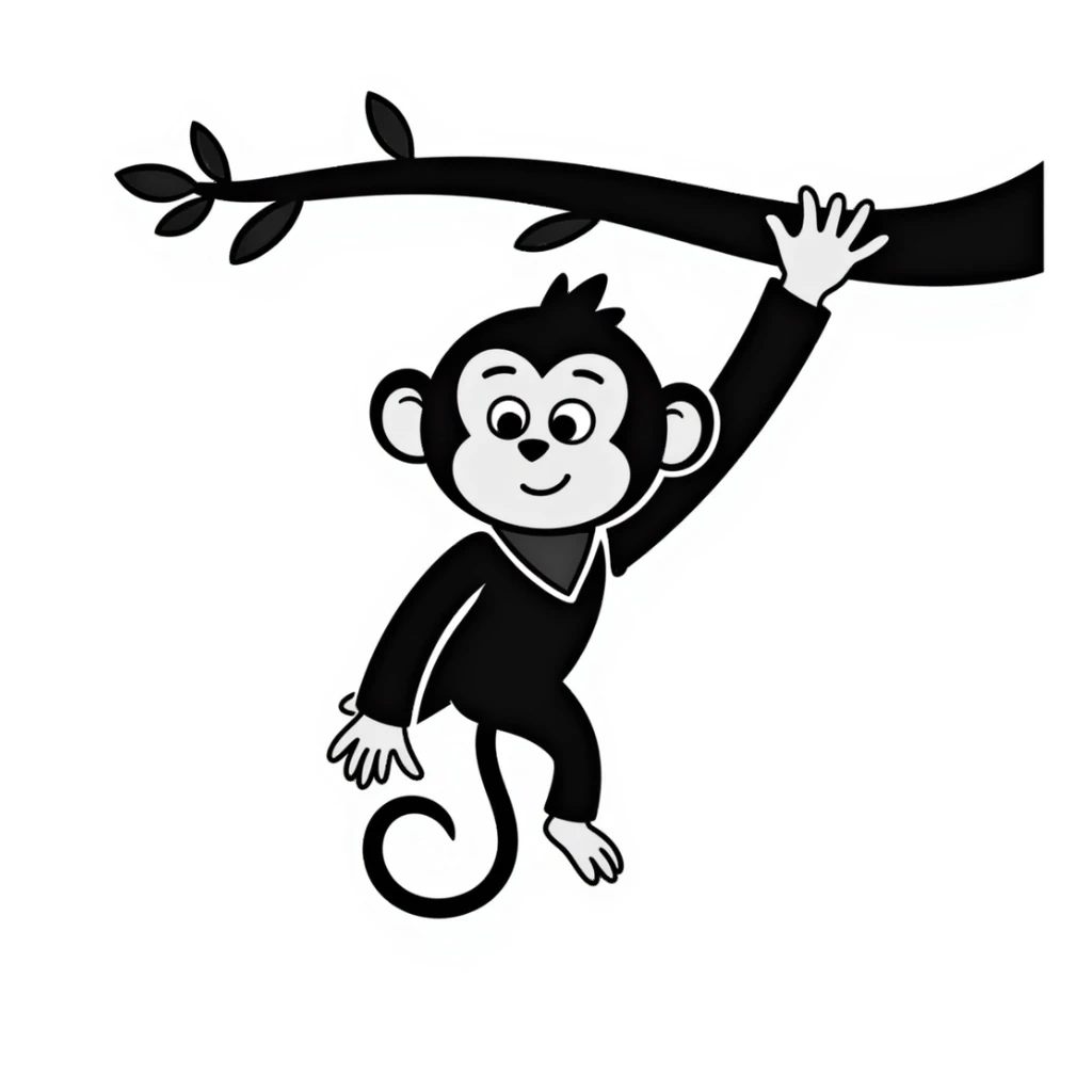 Monkey sticker