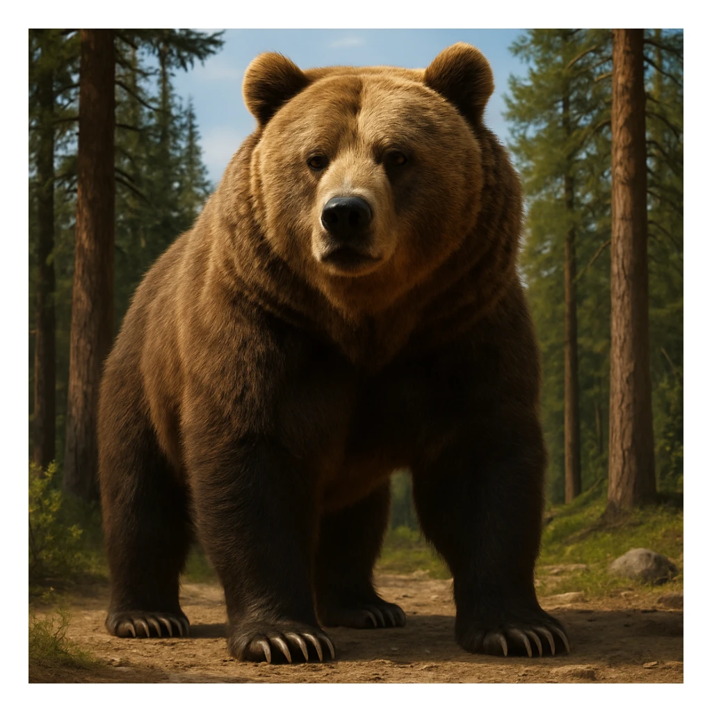 Grizzly bear sticker