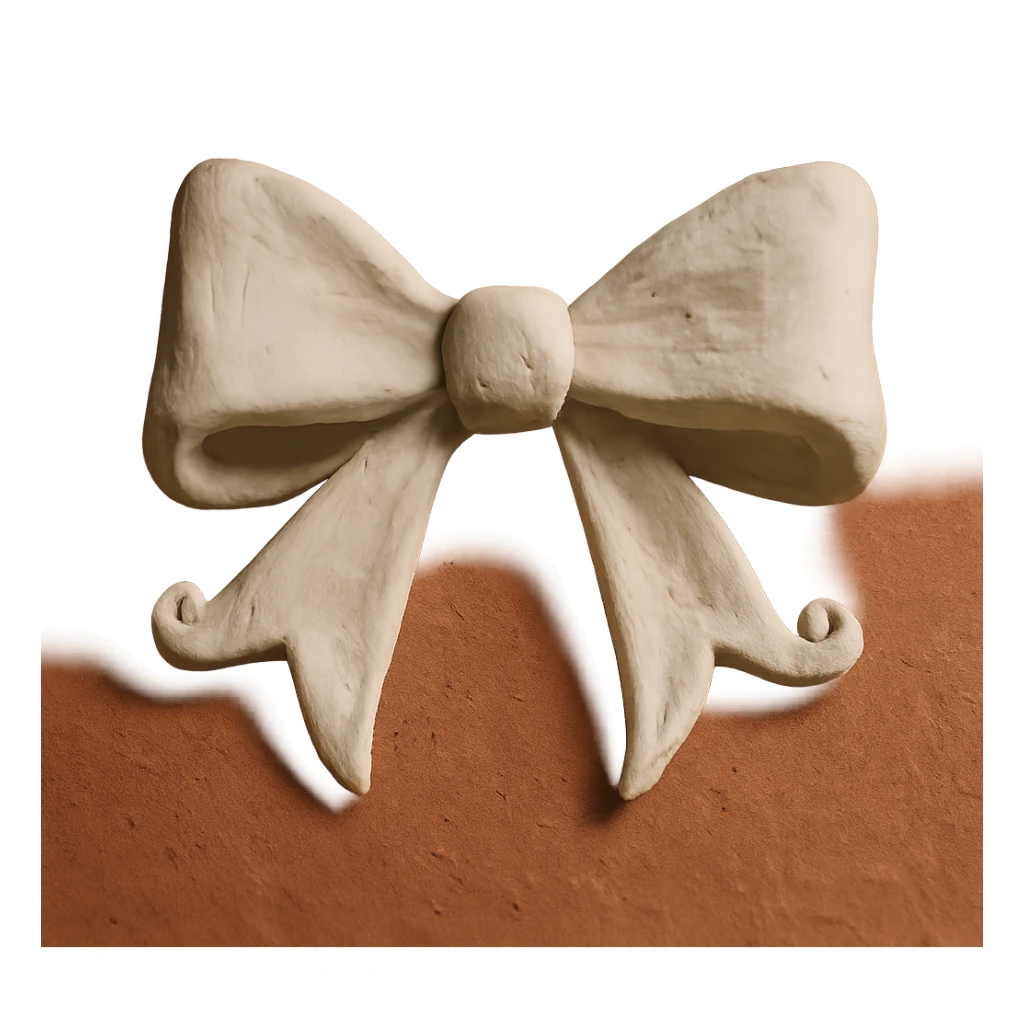 white gothic bow sticker